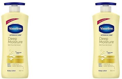 Vaseline DEEP MOISTURE BODY LOTION COMBOPACK OF 2(600ML)(1200G)