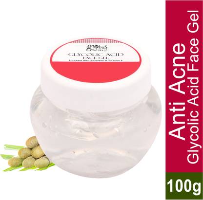 Globus Naturals Pimple Clear Glycolic acid face gel For Anti Acne | with goodness of Niacinamide,Aloevera & Vitamin E