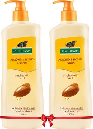 Pure Roots Almond & Honey Lotion Pack Of 2 ( 300ml * 2 )
