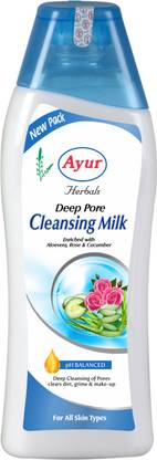 AYUR HERBALS Deep Pore Cleansing Milk with Rose I For make up remover I