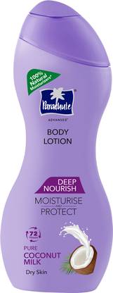 पैराशूट अडवांस्ड Deep Nourish Body Lotion for Women & Men, 100% Natural, 72h Moisturisation