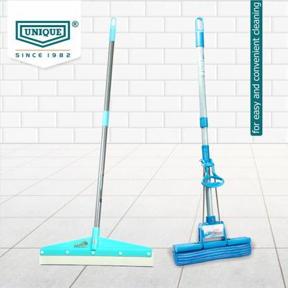 UNIQUE PVA mop sponge mop stick Telescopic Handle|Metro wiper home floor cleaning mop Mop Set