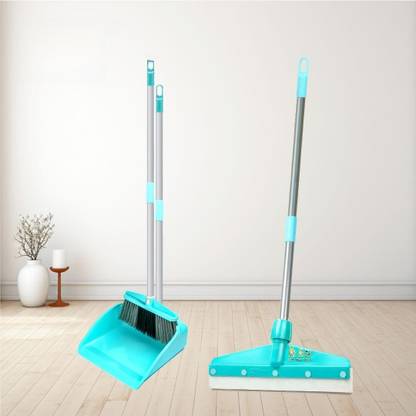 UNIQUE broom with dustpan/long dustpan handle/Minihifi Bathroom wiper for home cleaning Floor Wiper