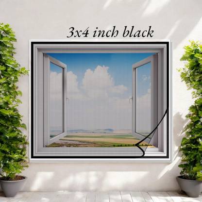 ZIMBLE Windows Mosquito Net, Insect Net Frame/120 GSM Highly Durable and safe Fibre Washable Adults Mosquito Net