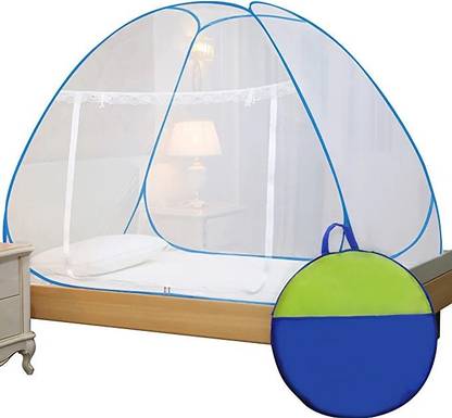 Privine Polyester Adults Washable SmartBuy Mosquito Net for Double Bed King-Size Premium Machardani Mosquito Net