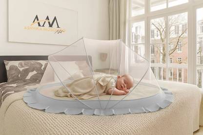 Ashvika mosquitoNet Baby Folding Crib Nylon Washable Infants Mosquito Net