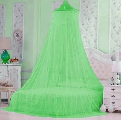 Radhekrishna Enterprises Polyester Adults Washable RK_Double Bed [Round] Mosquito Net 1///101 Mosquito Net