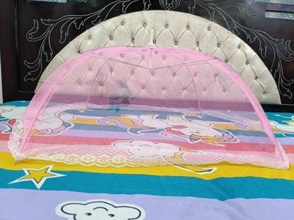 CHIKU CHERRY HDPE - High Density Poly Ethylene Infants Washable Baby Mosquito Net upto1yrs(Multicolor) Mosquito Net