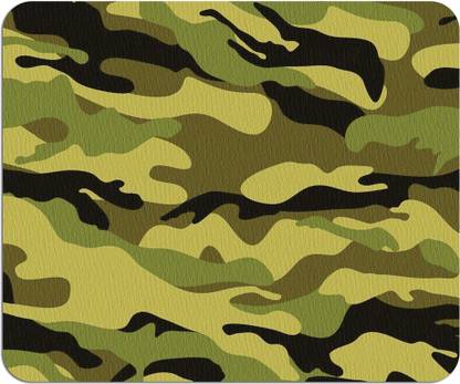 Let's Freeze Army Texture Non Slip Base Mousepad