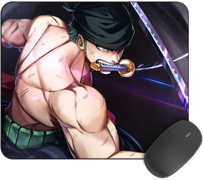 Kirmada Gaming Mouse Pad - Zoro Three Sword (One Piece) Smooth Surface Mousepad
