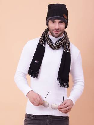 vesture Geometric Print Men Muffler