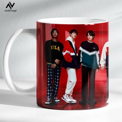 AuthVouge BTS Army Printed Tea, Milk (r-1) Ceramic Coffee Mug