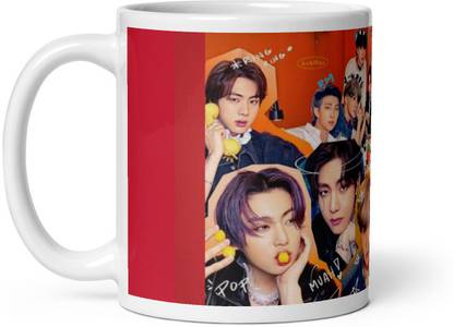 GIFTMART Bts Army Best Design Printed BTS Cup | Best Gifts For Bts Army | Design 78 | Ceramic Coffee Mug