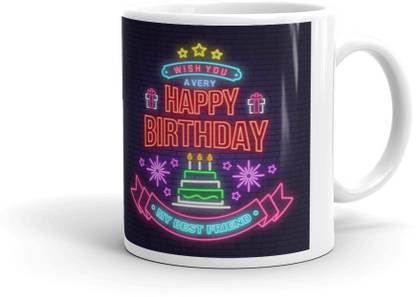 hAppy birthdy my best friends coffee mug gift for ,friends ,girlfriend Ceramic Coffee Mug