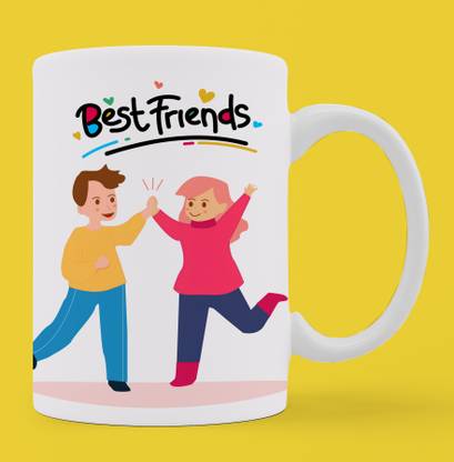 SAHU Bestfriend Boy Girl Gift For Friendship day, Friends Gift Birthday Gift Ceramic Coffee Mug