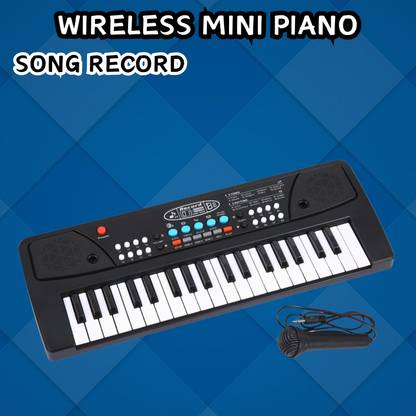 SACRO (Piano Keyboard) Toy with 37 Key, Recording and Mic, Adapter for DC Power E290 (Piano Keyboard) Toy with 37 Key, Recording and Mic, Adapter for DC Power E290 Analog Portable Keyboard