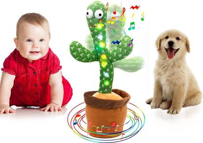 Kids Smilez New Dancing Cactus Repeat,& Talking Dancing Cactus Toy SY 199