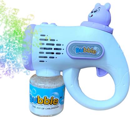 Toy DEKHO Mini Automatic Bubble Gun Toy with Colorful Lights for Outdoor Summer Play Toy Bubble Maker