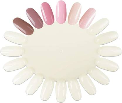 feelhigh 10 Palettes 20 Nail Tips Display Board for Nail Art Design Practice for Manicure