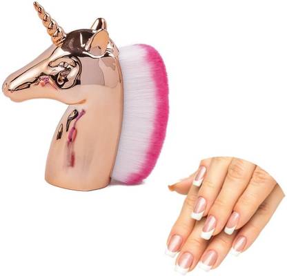 RUBY FACE Unicorn Nail Dust Remover Brush Nail Powder Brush, Nail Dust Cleaner Brush