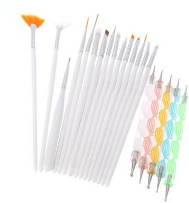 Jay Hari 20pcs Nail Art Styling Tools Acrylic Brush