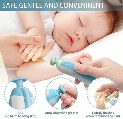 Adnate Baby Electric Drill Nail Trimmer, Filer Cum Manicure Set, Ergonomic Design,