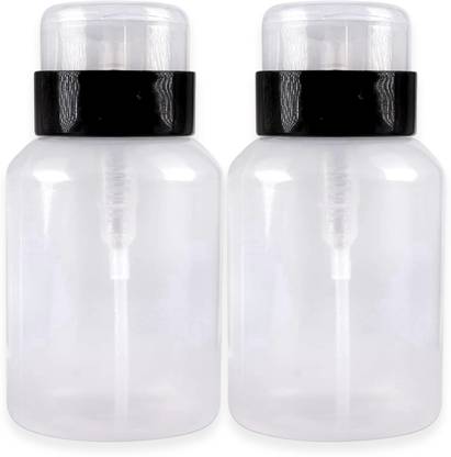 Hair line Push Down Pump Dispenser Nail Art Polish n Makeup Remover Pumping Empty Bottle