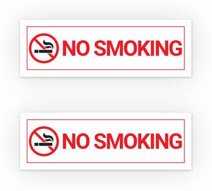 SignsExpress Plastic No Smoke Sign Board Name Plate