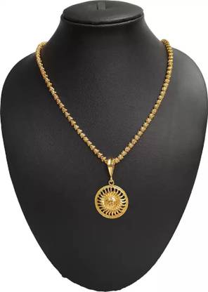 VELABHAMI 1 gram Pendant set With chain “20” Inches for man and boy New design new year Gold-plated Alloy Locket