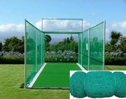mssports Sports Nets Cricket Practice Net Ground Sports Green Colour (70*10 Feet) Cricket Net
