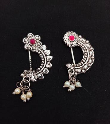 RPJEWEL Rhodium Plated Alloy Nose Stud