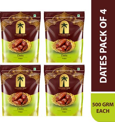 Golden Tree 100% Pure & Fresh Khajoor| Deliciously Sweet| Rich in Fibre Naturally Energizing Dates