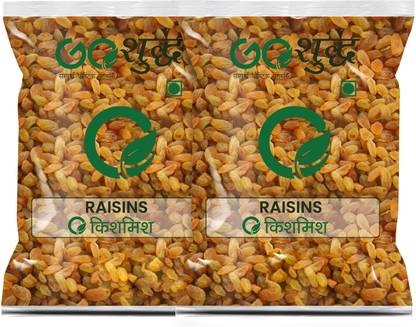 Goshudh Premium Quality Raisins/Kismis 250 gm each (Pack of 2) Raisins