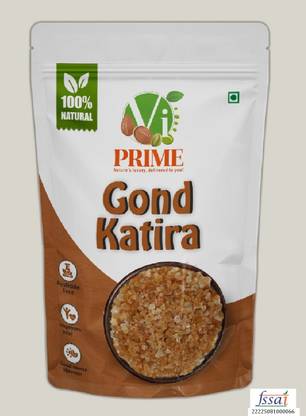VI PRIME Gond Katira | Weight Manage ment | Edible Tragacanth Gum Crystals Pouch Dried Gum