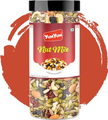 YUM YUM Premium Mixed Dry Fruits Healthy Dried Nutmix, 250g- Assorted Nuts