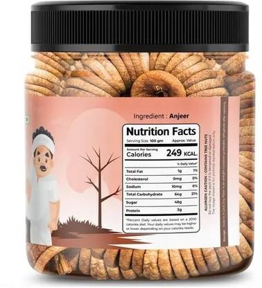 SARTHI DELIGHTS Anjeer Fig Rich Source Of Fiber Calcium & Iron 200gram Dry Dates