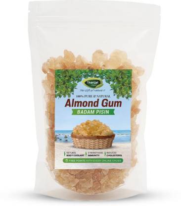 थनजाई नैचुरल गोंड कतीरा | ट्रैगकैंथ गम | कथीला गम | आलमंड गम - एंटी-एजिंग मास्क खूबसूरत स्किन के लिए (अमेज़िंग कूलिंग प्रॉपर्टीज़)