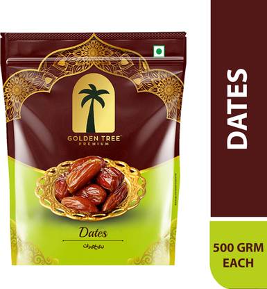 Golden Tree 100% Pure & Fresh Khajoor| Deliciously Sweet| Rich in Fibre Naturally Energizing Dates