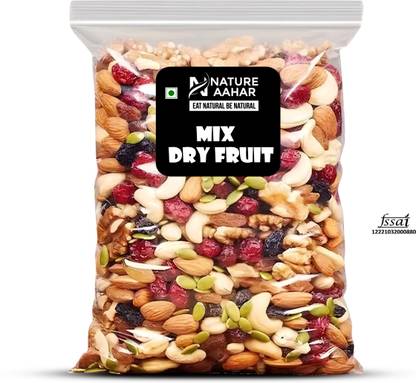 Nature Aahar Mix Dry Fruit | Panchmeva |nutmix |mixed nuts|dryfruits mix|mix dryfruit Almonds, Cashews, Raisins, Pistachios, Dry Dates, Dry Dates