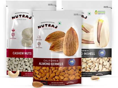 Nutraj Super Saver Pack Pistachios, Almonds, Cashews