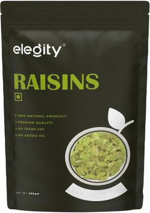Elegity Seedless Raisins -Pouch Kishmish (500 gm)| Dried Grapes Raisins