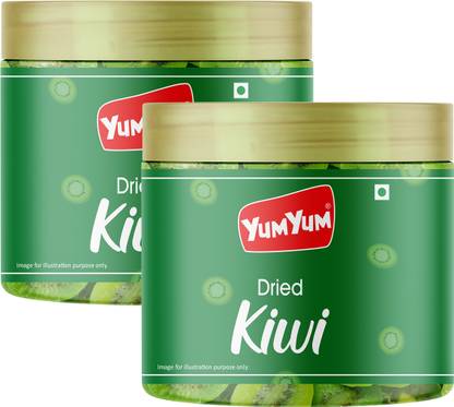 YUM YUM Premium Dried Kiwi Fruits 400g (Pack of 2 -200g Each) Kiwi