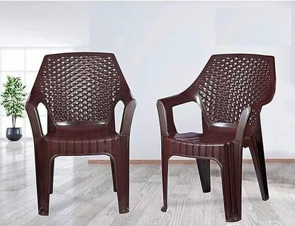 COMFORT Creation Delta Plastic Chair Stackable Plastic Chair for Home, Office and Restaurant Plastic Living Room Chair