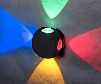 spark world LED Indoor/Outdoor 4 Way Splitter Light, IP-65 Waterproof & Shockproof Body. (4 Way RGB) Gate Light Outdoor Lamp