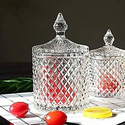 ATINAV Crystal Candy Jar Glass Cocktail Glass
