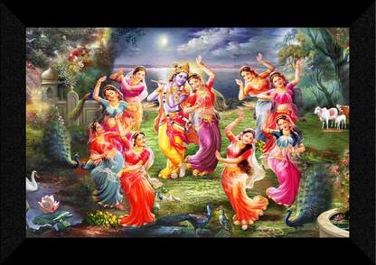 SNDArt Radha Krishna Religious Frame