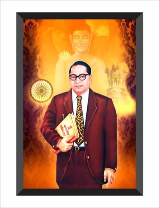 Chitranash Chitransh Dr. B.R. Ambedkar Wall Mounted Photo Painting Digital Reprint 10 inch x 14 inch Painting