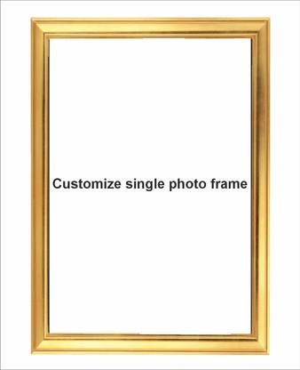 Devatwal Customized Filmily Golden Photo Frame Personalized Photo Frame For Wall Mounted Digital Reprint 12 inch x 8 inch Painting