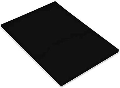 KRASHTIC Black Thin Paper A4 Blank Medium Weight 120 gsm Paper Plain A4 120 gsm Coloured Paper
