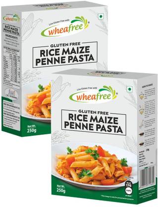 wheafree Gluten Free Rice Maize Penne Pasta - 2 Packs (250g Each) Penne Pasta
